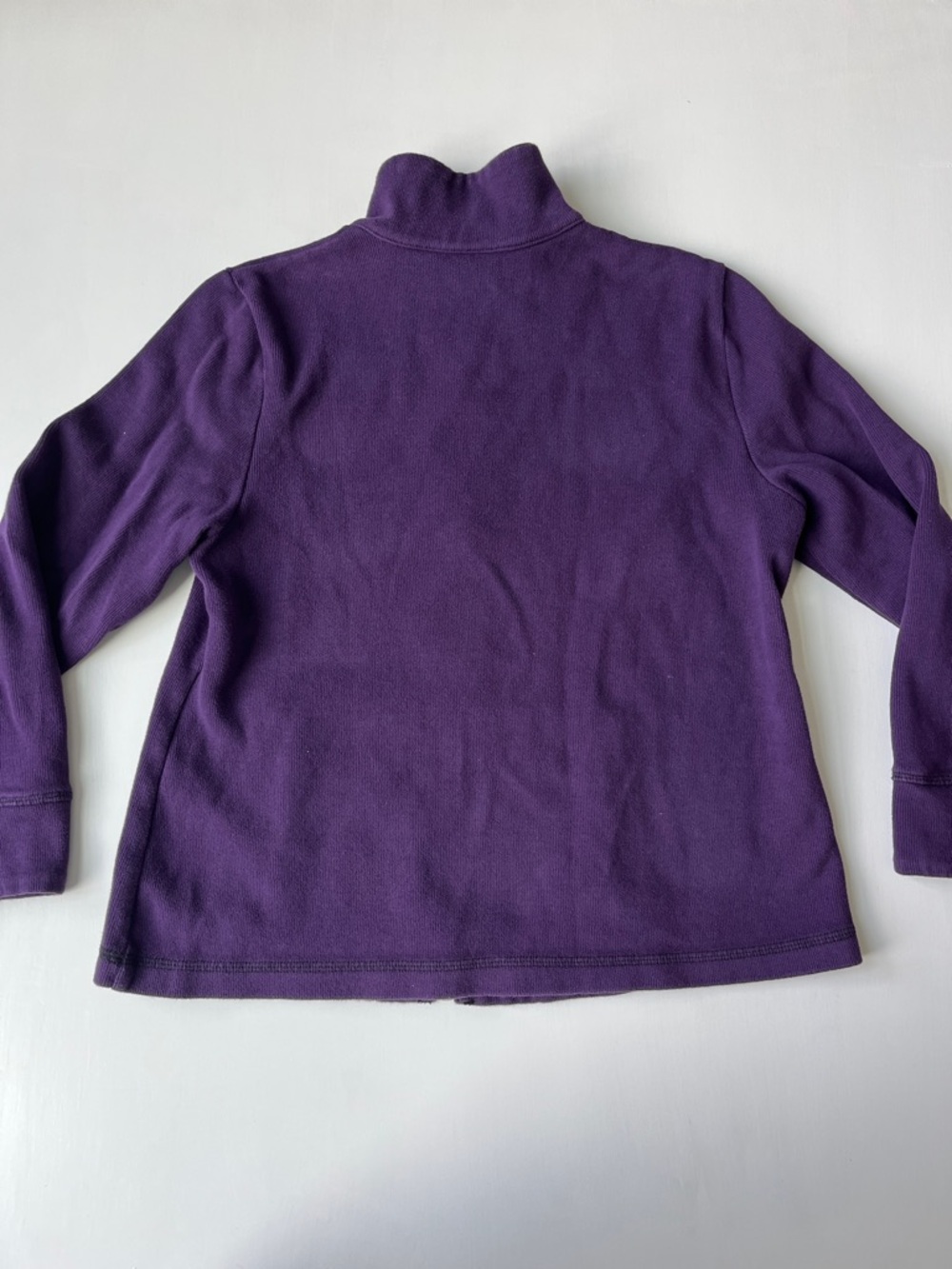 CHICO’S Purple Zip-Front Fleece Jacket - Picture 6 of 7